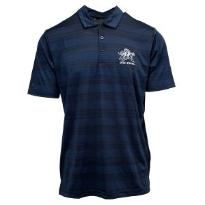 Utah State Aggie Bull Striped Polo